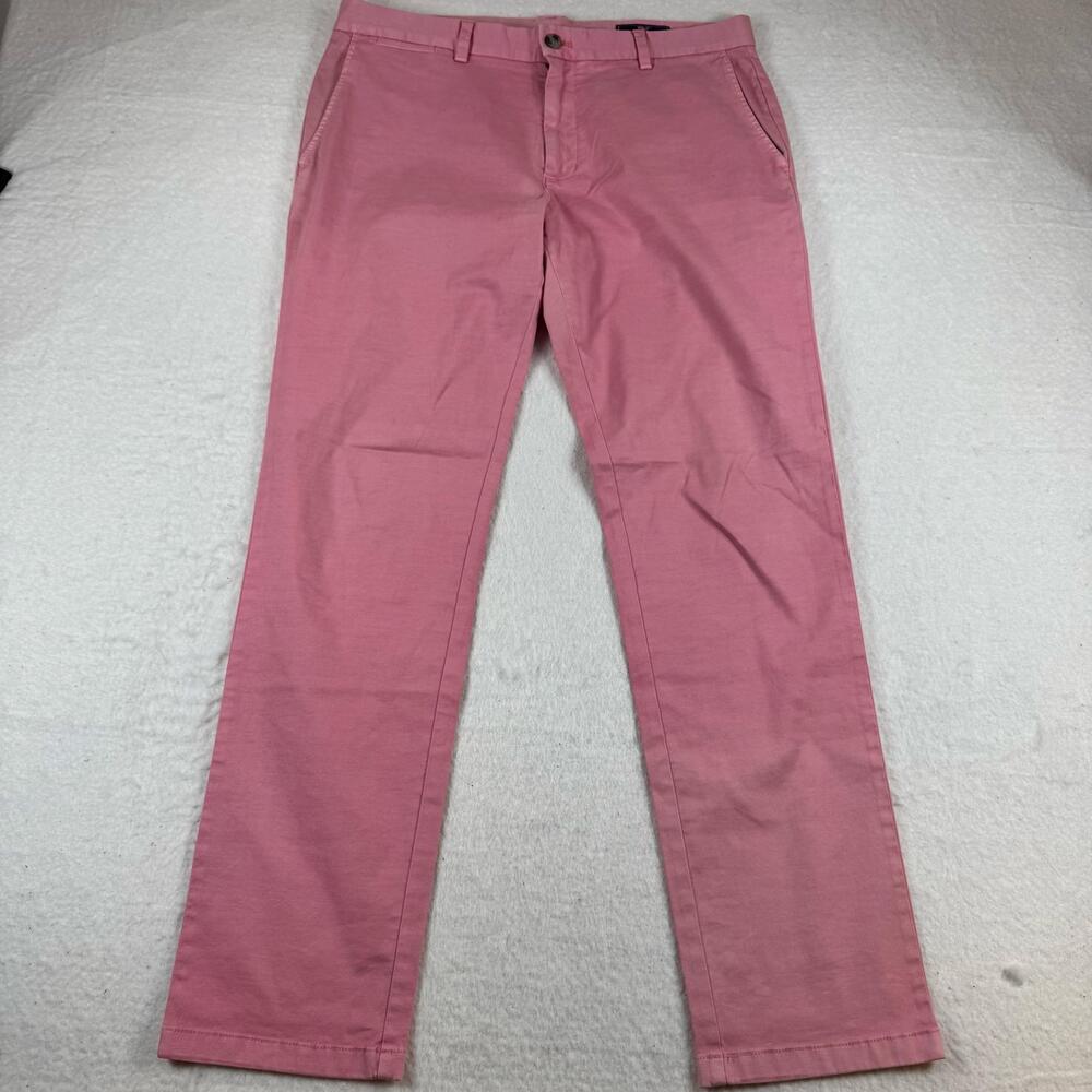Vineyard Vines Pants Mens Size 34x30 Pink Breaker Chino Stretch Casual Wear